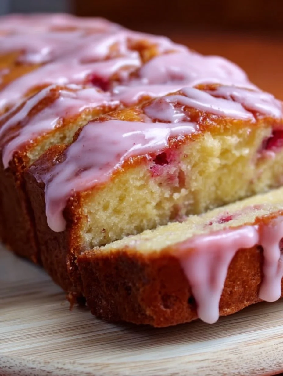 Glazed Strawberry Bread