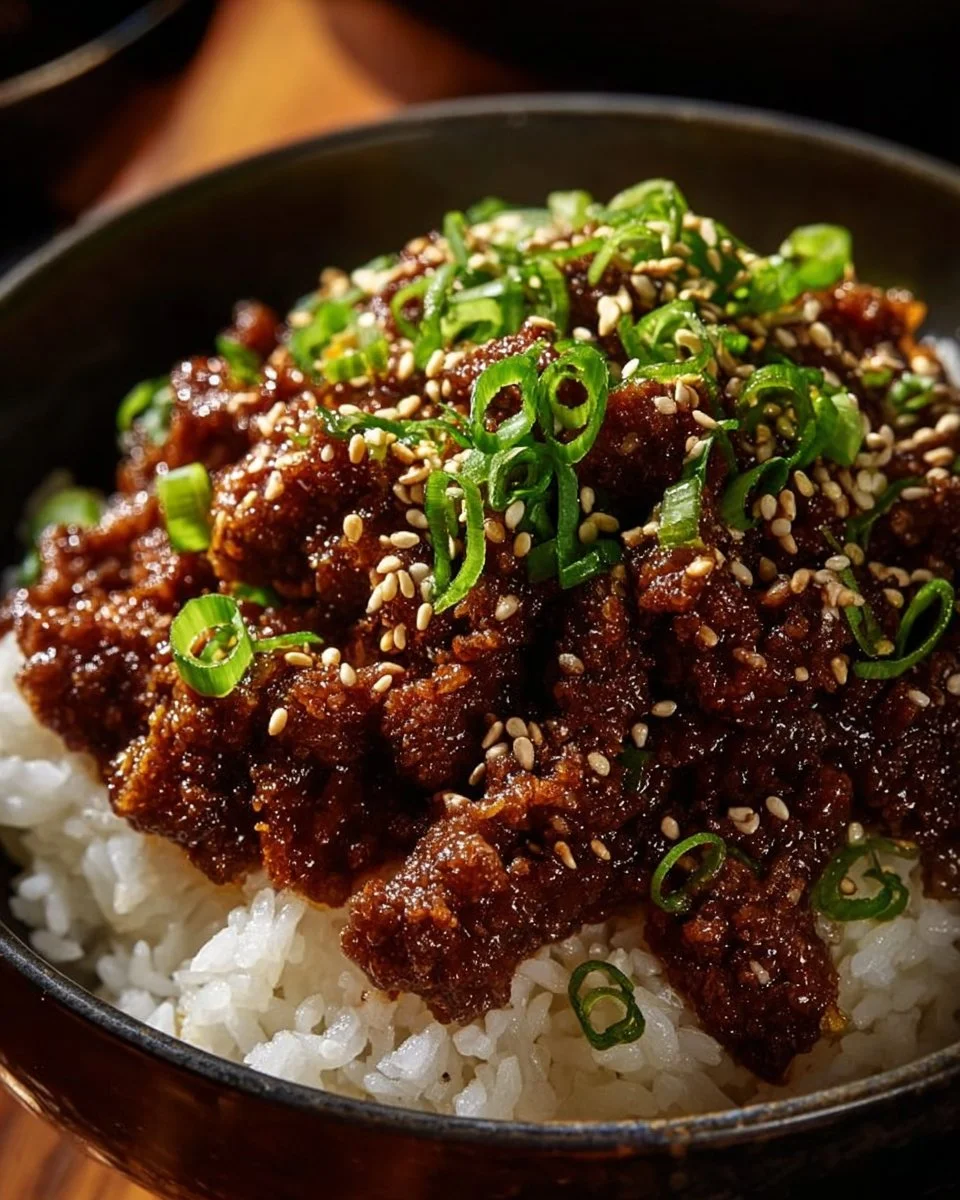 Korean Ground Beef Bowl