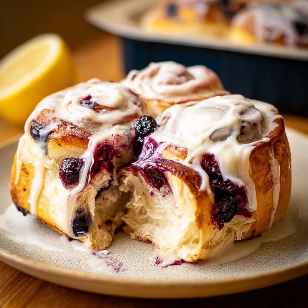 Lemon Blueberry Sweet Rolls