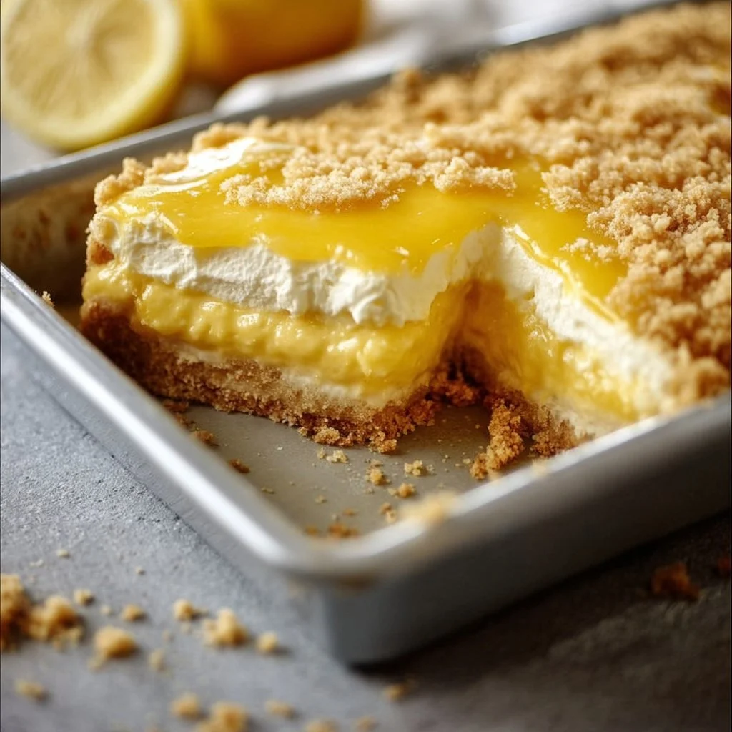 Lemon Cream Cheese Dump Cake