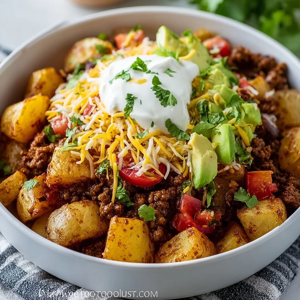 Loaded Potato Taco Bowl