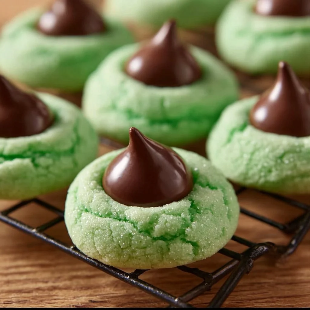 Mint Kiss Cookies