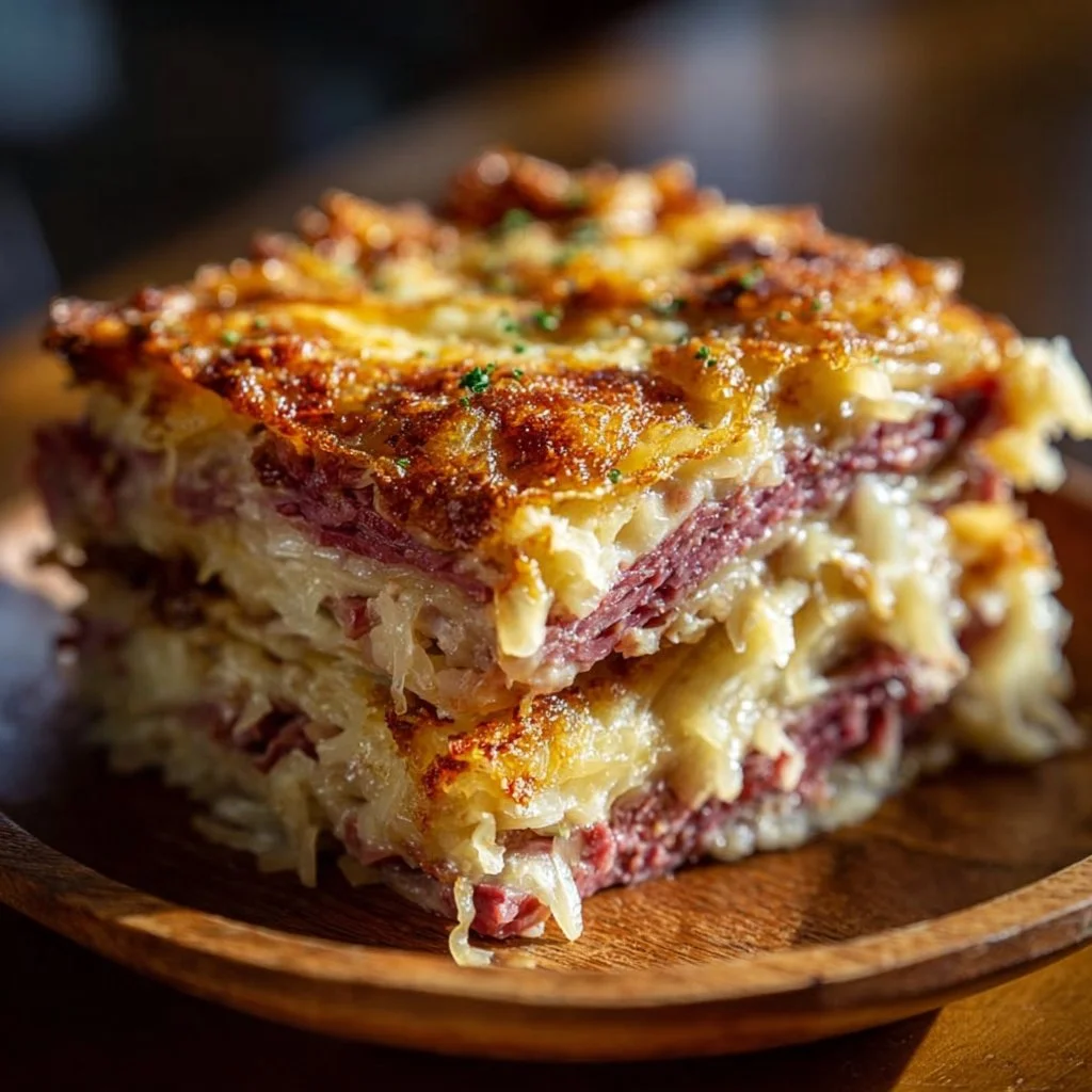 Reuben Layered Bake (corned Beef, Sauerkraut & Swiss)