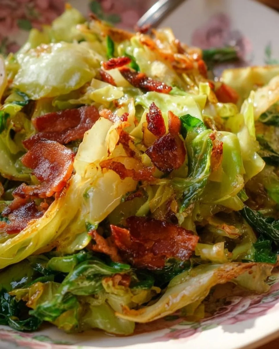 Southern Fried Cabbage with Bacon