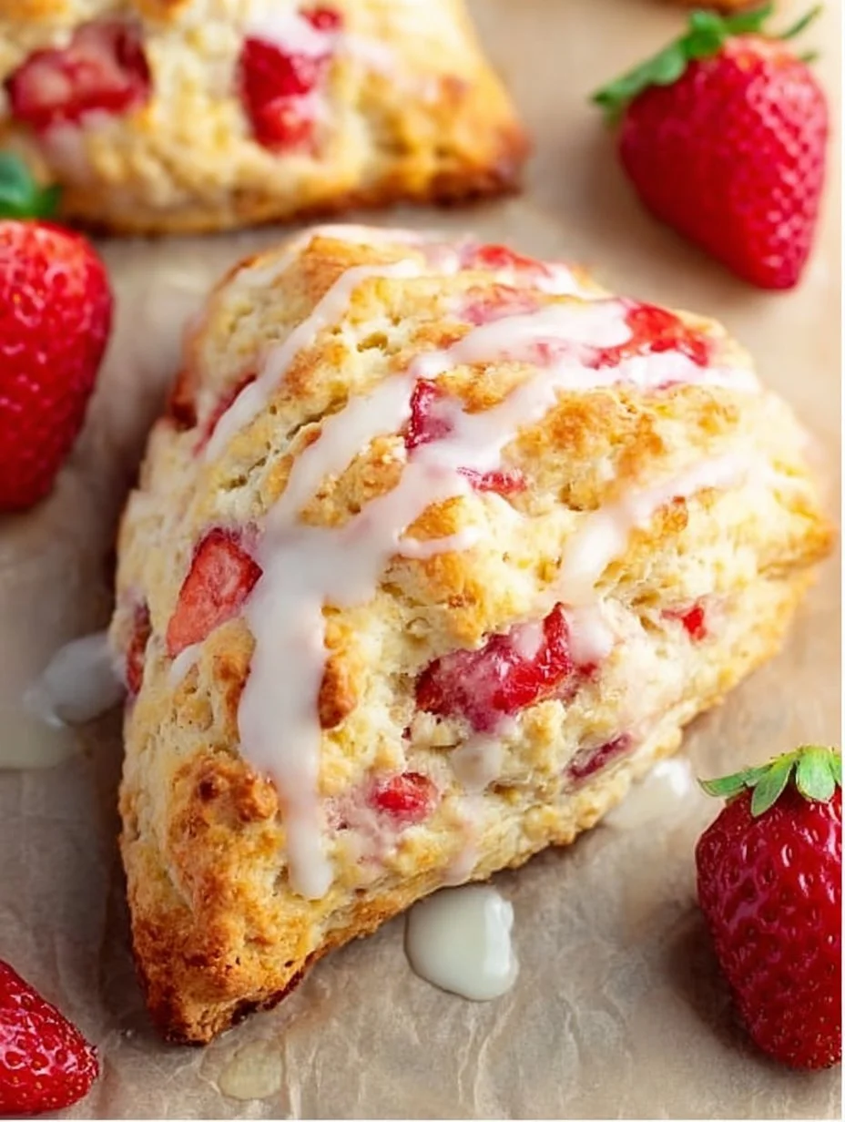 Strawberries and Cream Scones