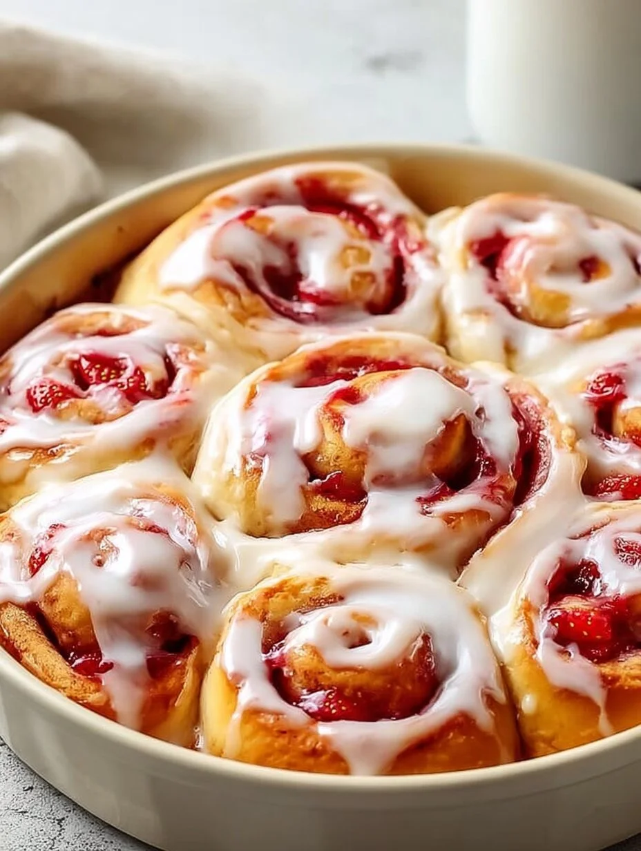 Sweet Jam Strawberry Rolls