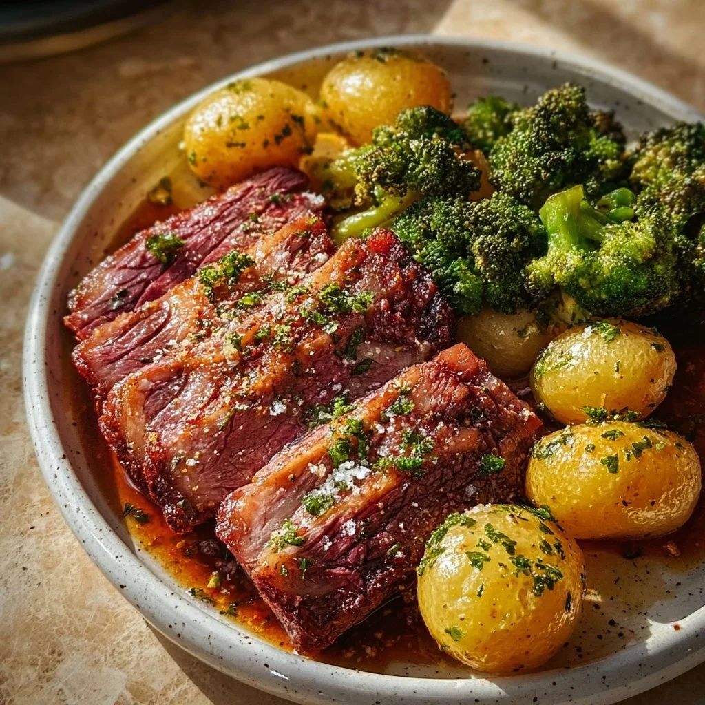 Tender Slow Cooker Corned Beef Recipe with Cabbage and Potatoes