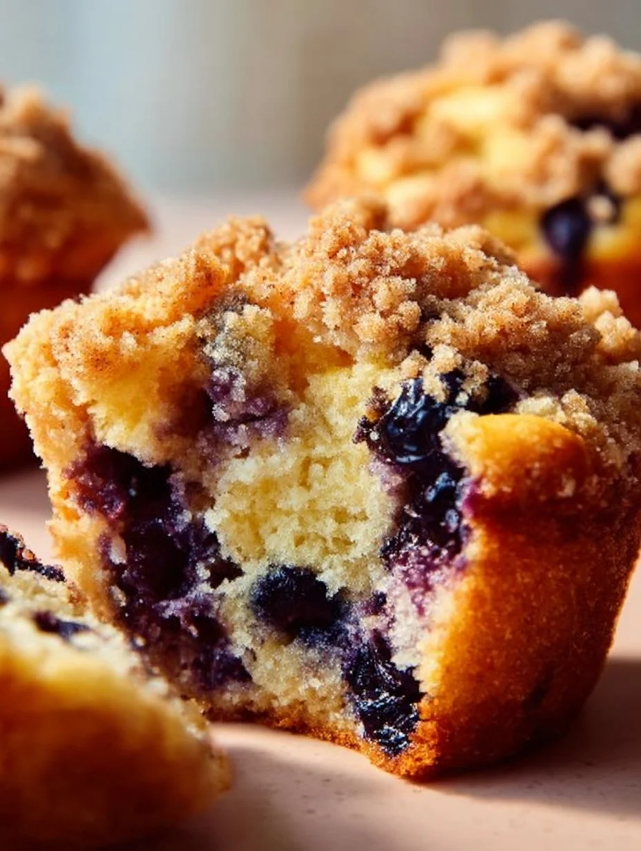 The Best Bakery-Style Fluffy Blueberry Muffins with Streusel Topping