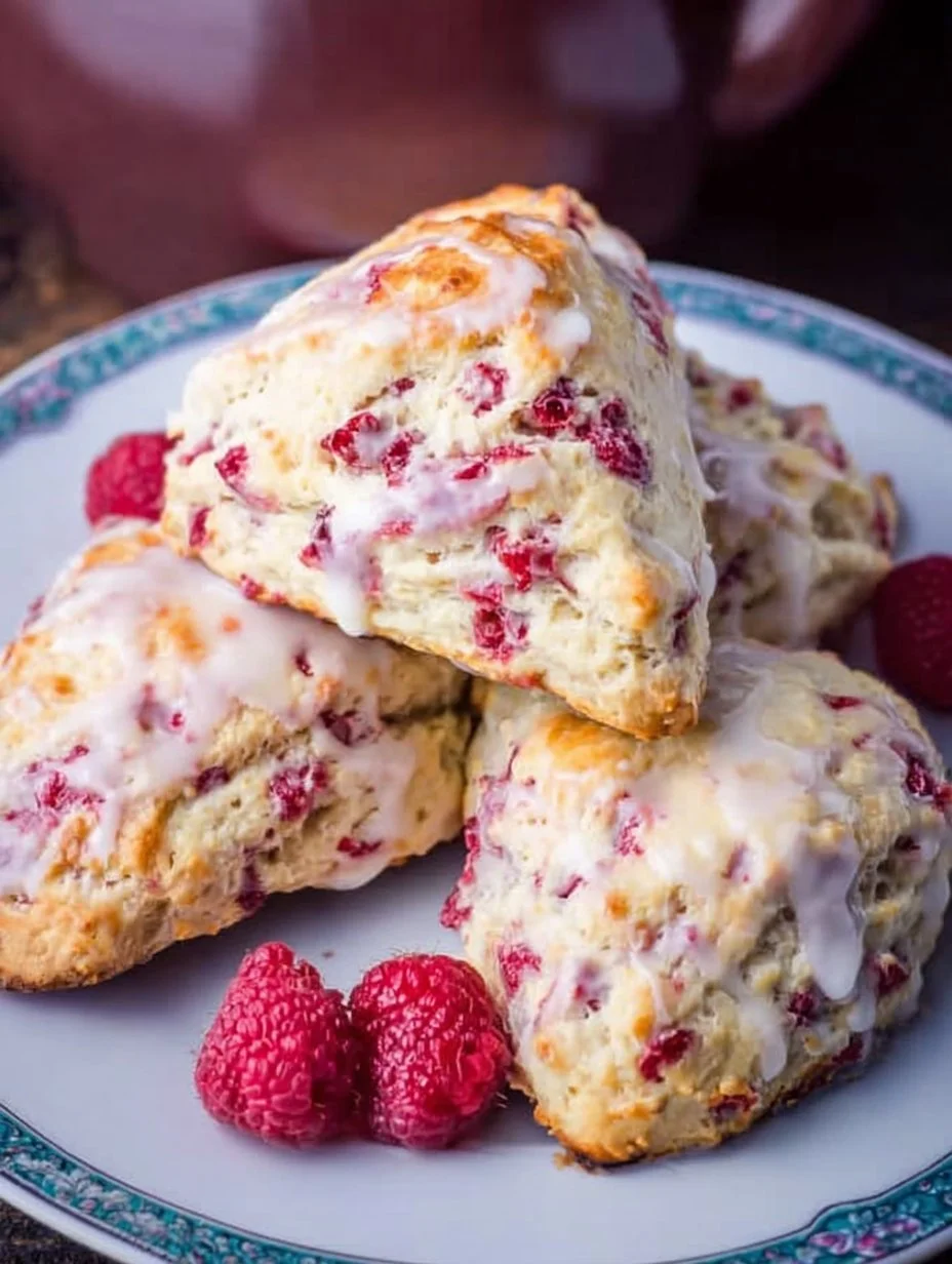 White Chocolate Raspberry Scones