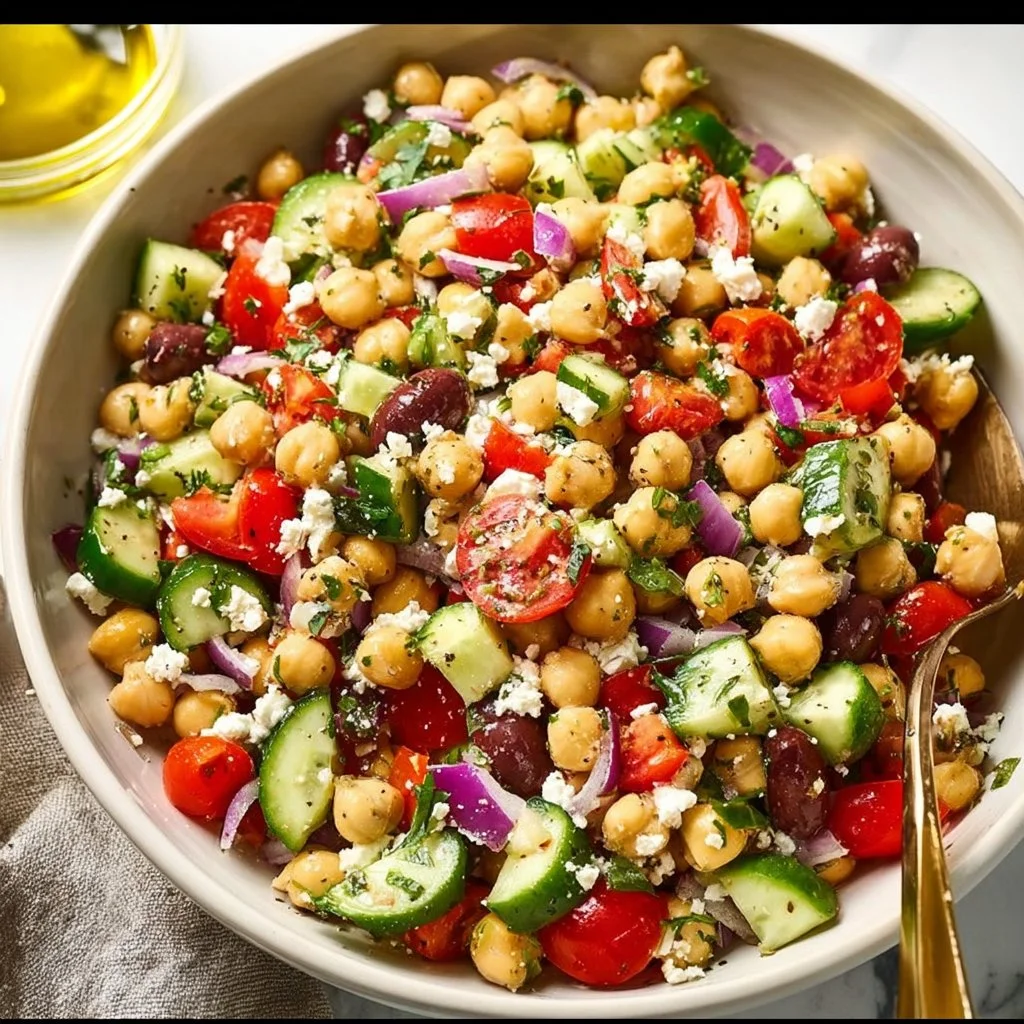 10-Minute Mediterranean Chickpea Salad