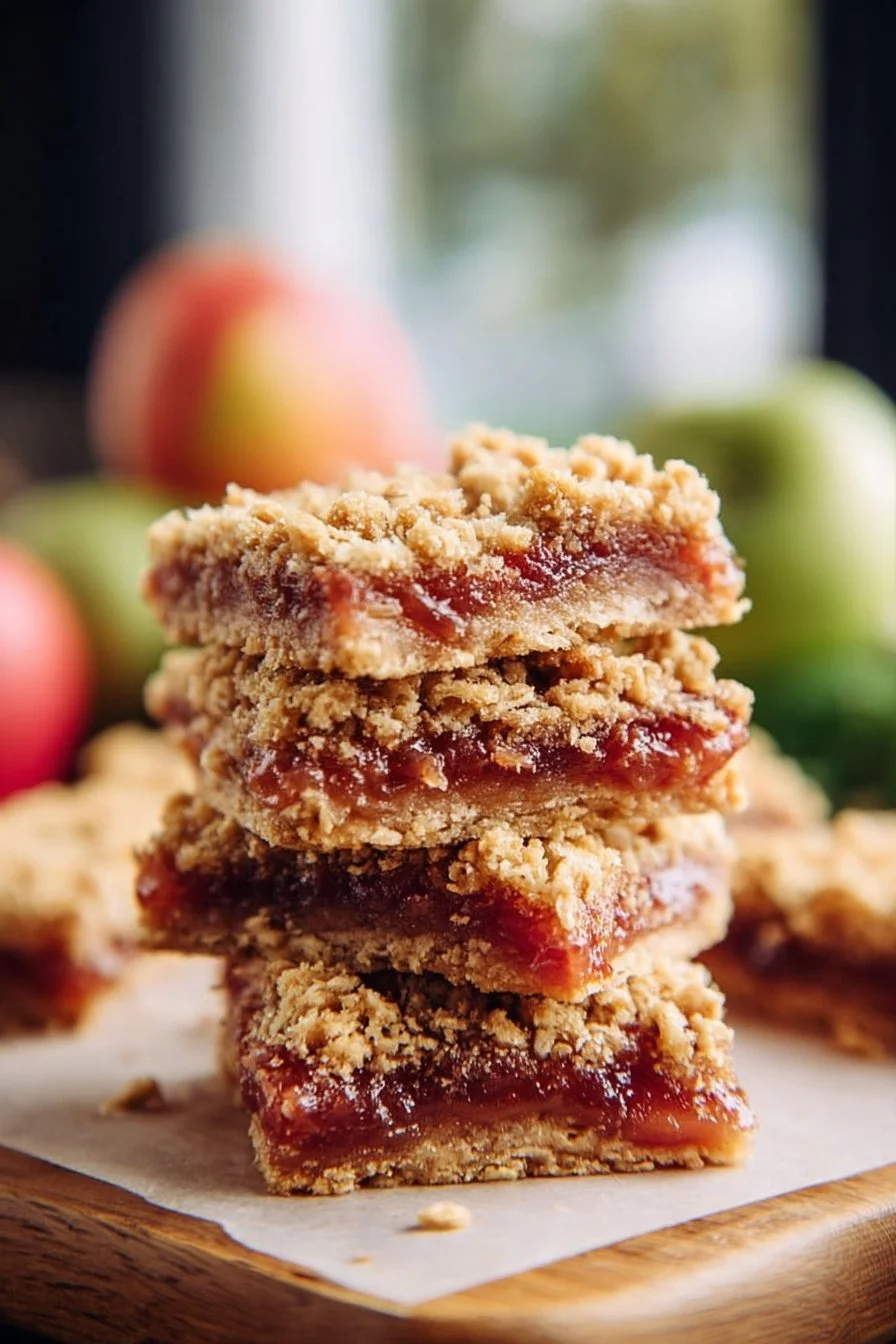 Amish Oatmeal Rhubarb Bars with Crumb Topping