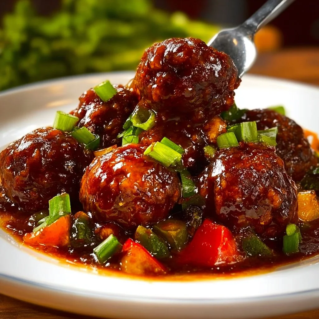Cabbage Manchurian dish served in a bowl with colorful vegetables