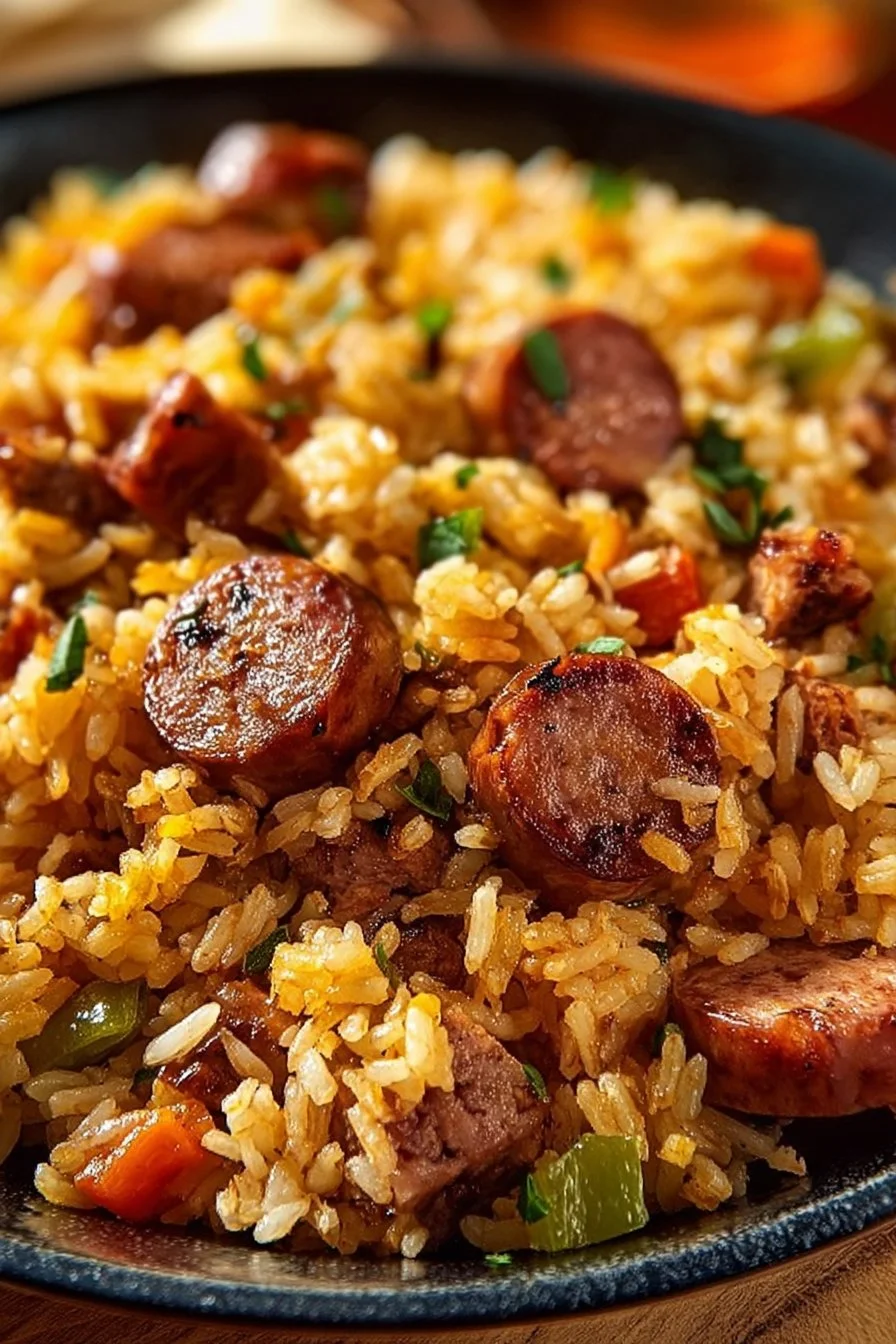Cajun Sausage and Rice Skillet