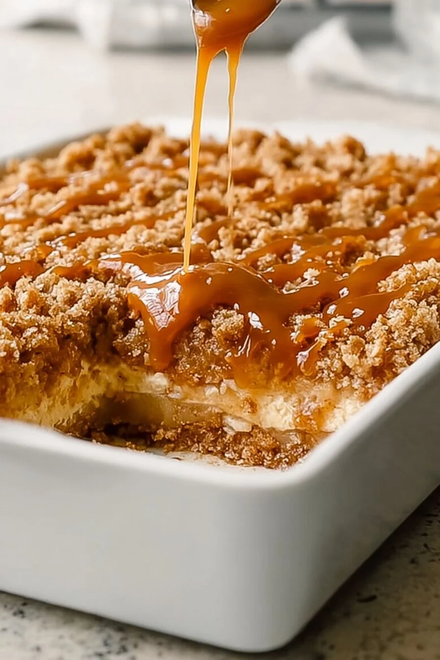 Caramel Apple Cheesecake Bars