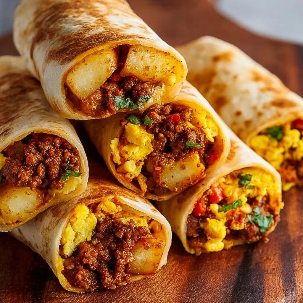 Chorizo Breakfast Burritos