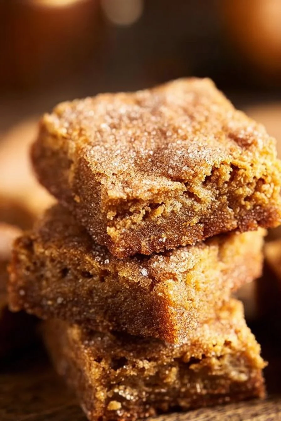 Cinnamon Sugar Blondies