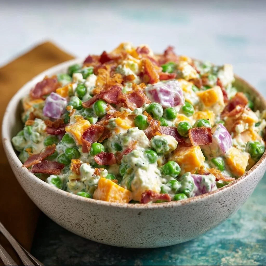 Classic Creamy Pea Salad