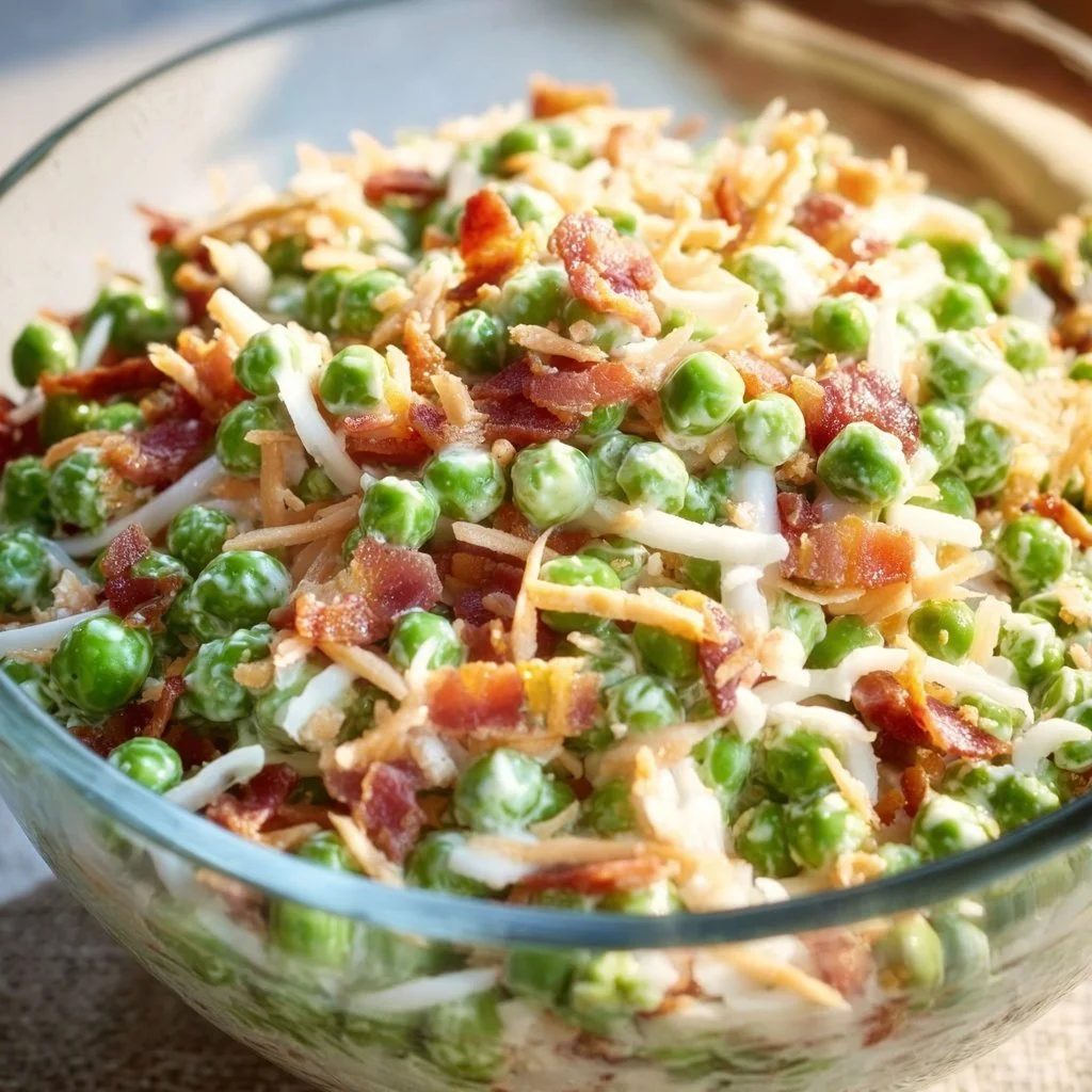 Classic Pea Salad with Bacon