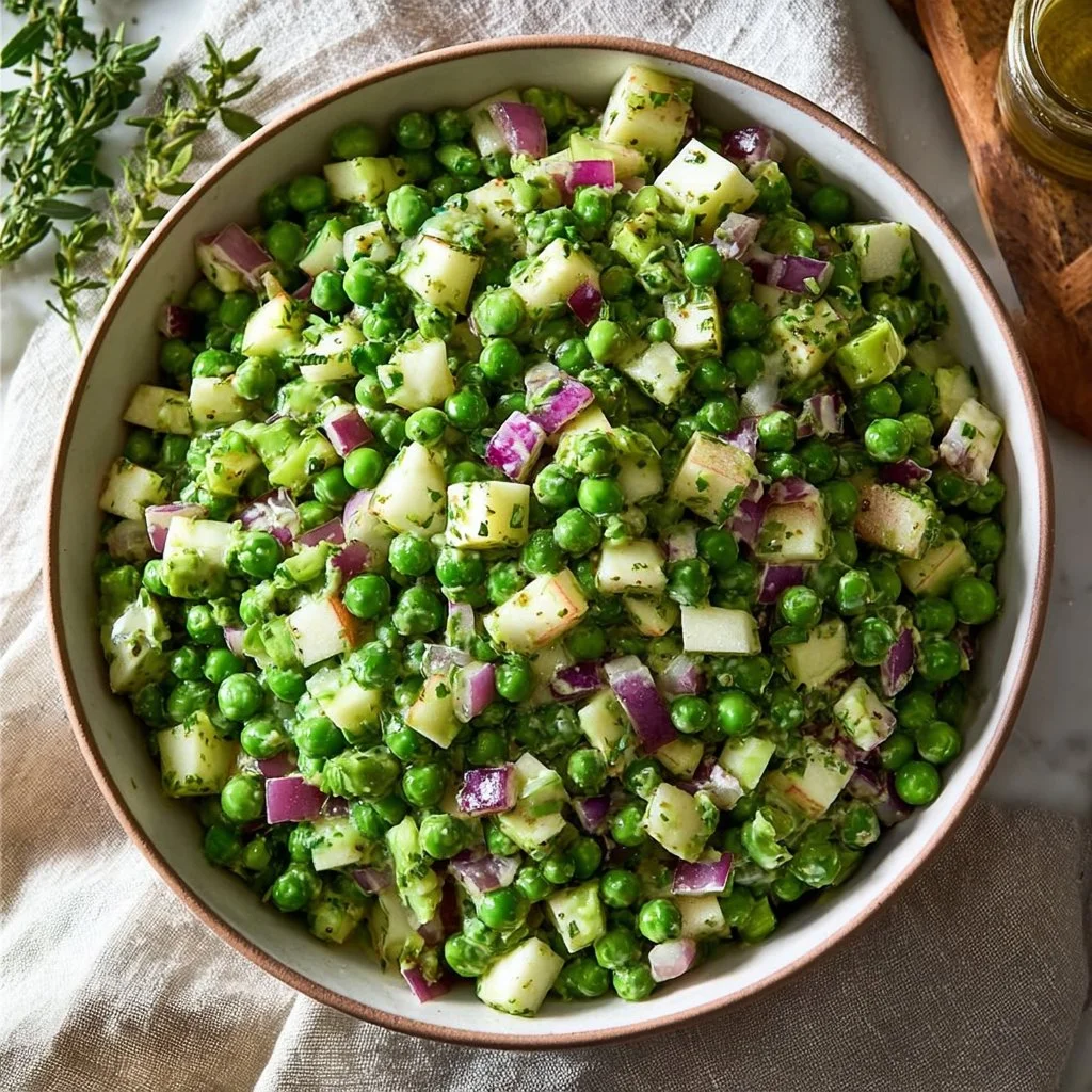 Creamy Greek Yogurt Pea Salad