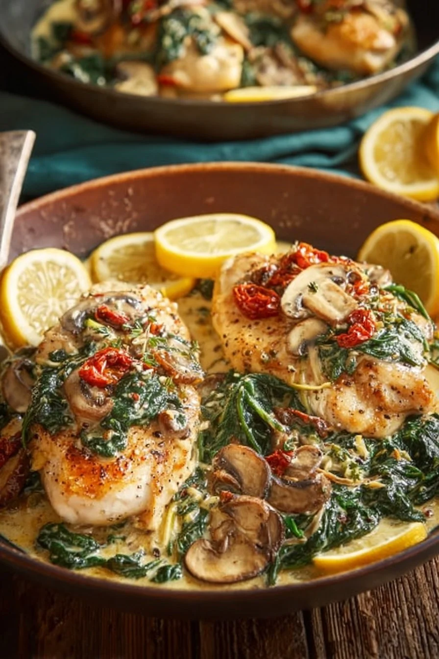 Creamy Mediterranean Chicken Skillet