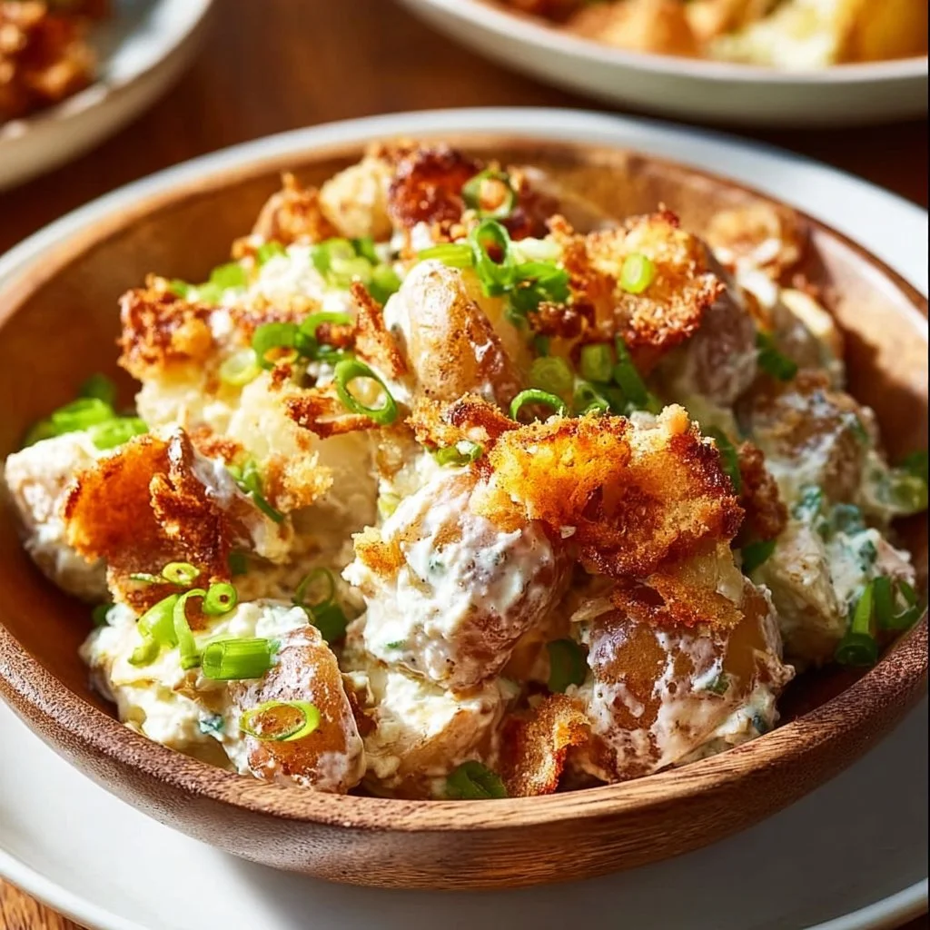 Crispy Smashed Potato Salad