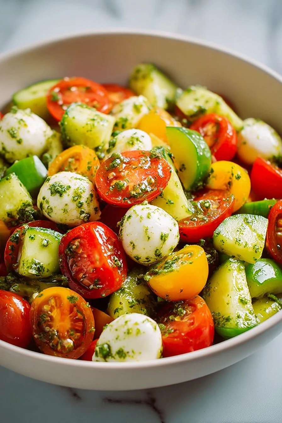 Cucumber Mozzarella Salad