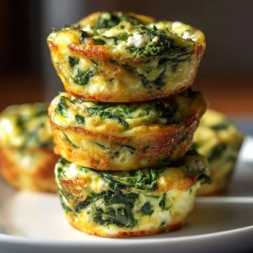 Egg Muffins with Spinach and Feta