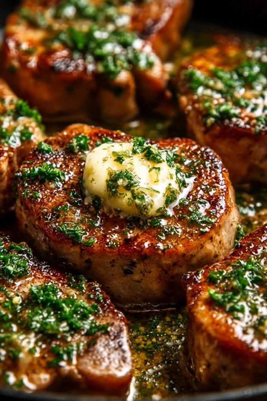 Garlic Butter Pan-Seared Pork Chops