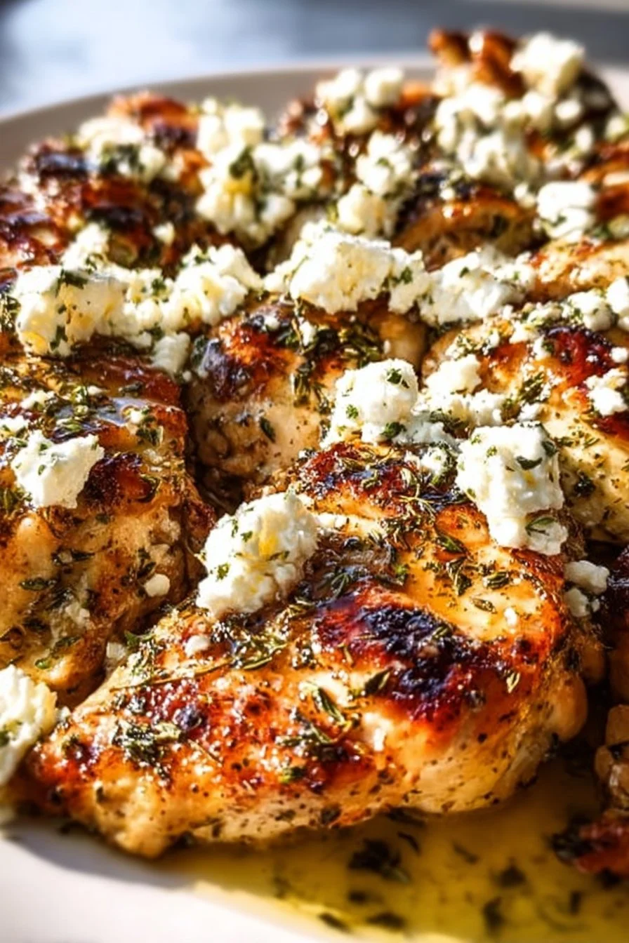 Greek Chicken with Lemon and Feta