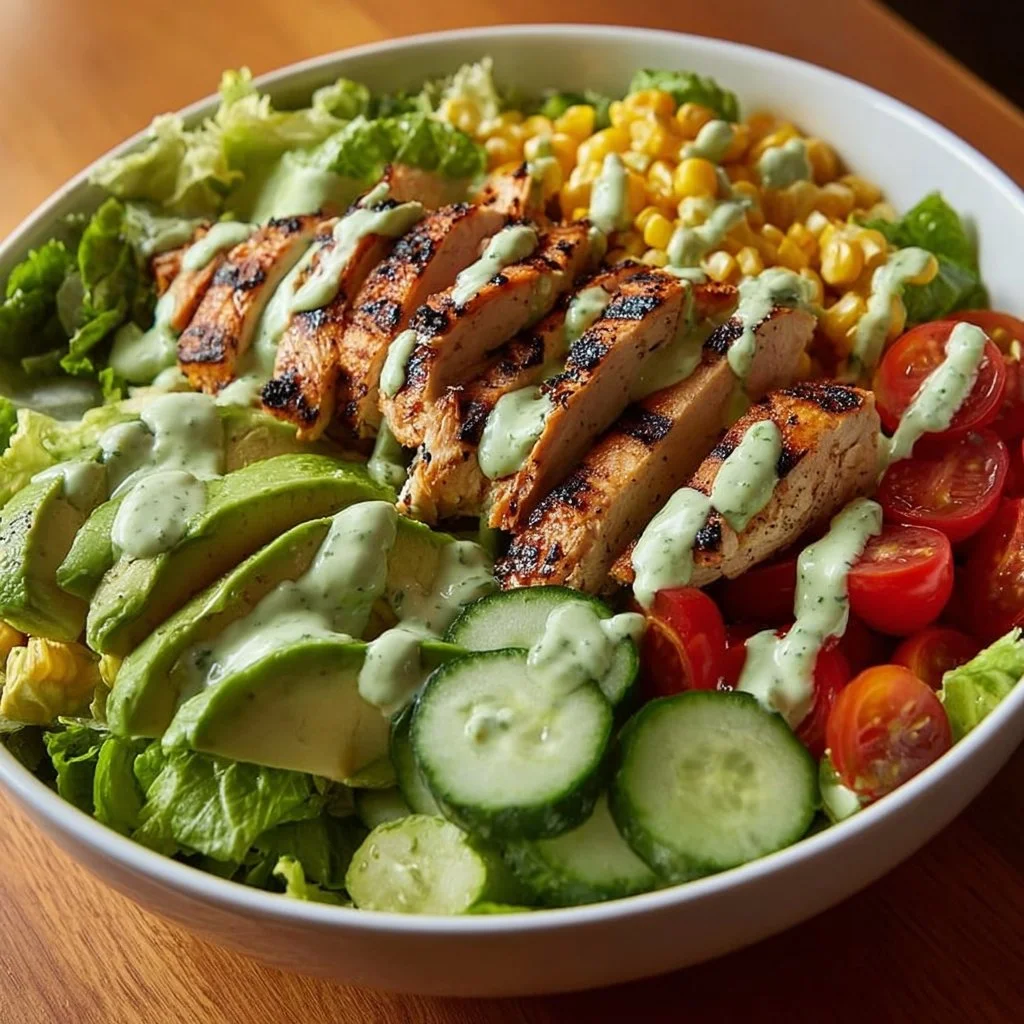 Grilled Chicken & Avocado Salad Bowl