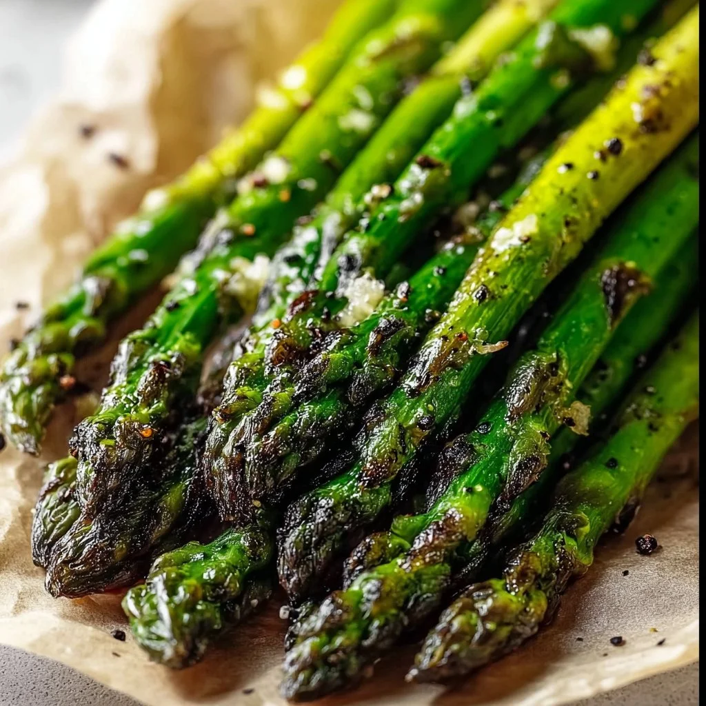 Grilled Garlic Butter Asparagus