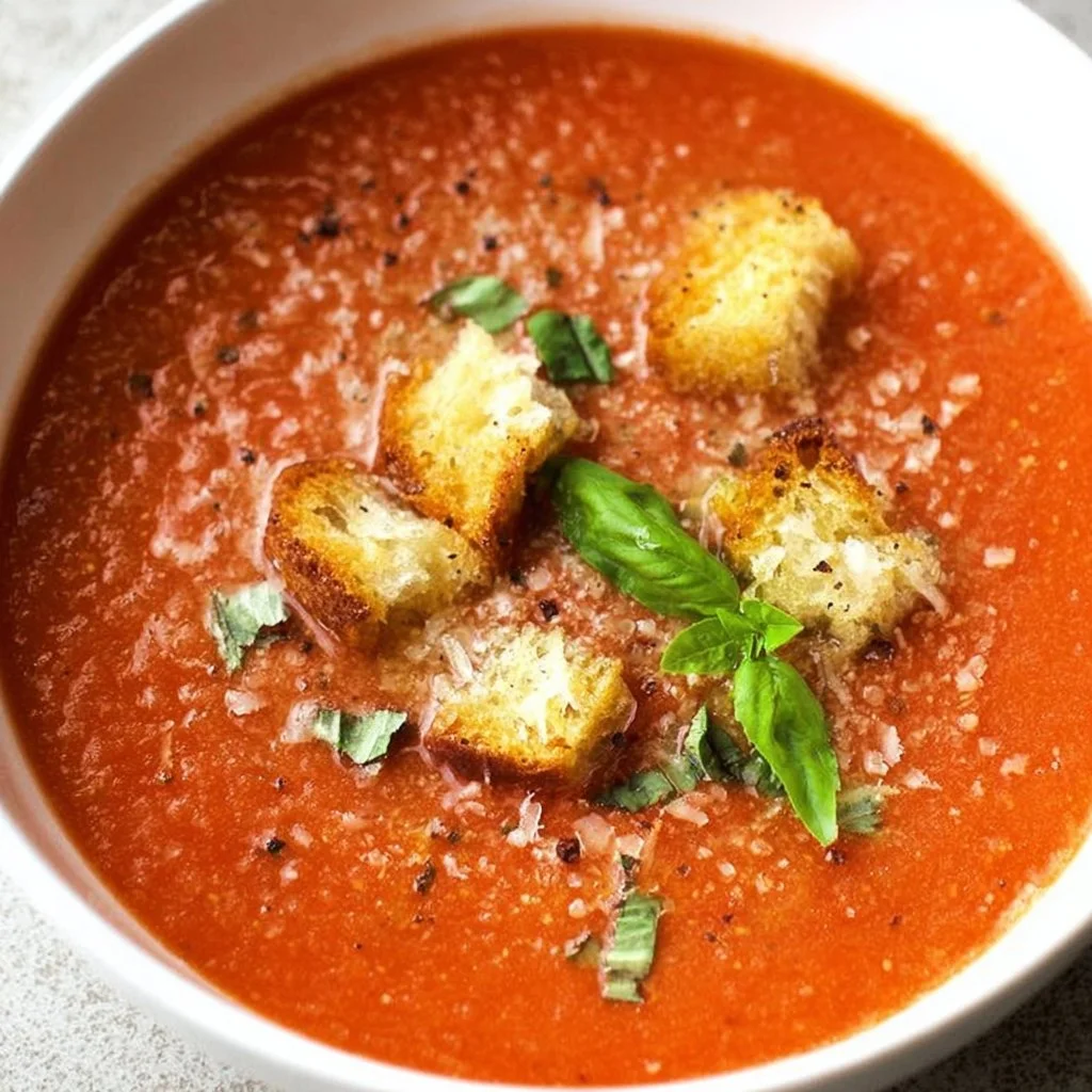 Homemade Tomato Basil Soup