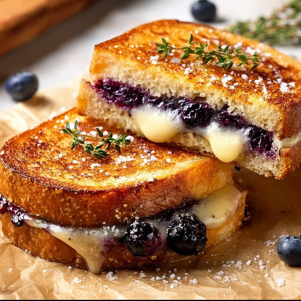 Juicy Blueberry Grilled Cheese