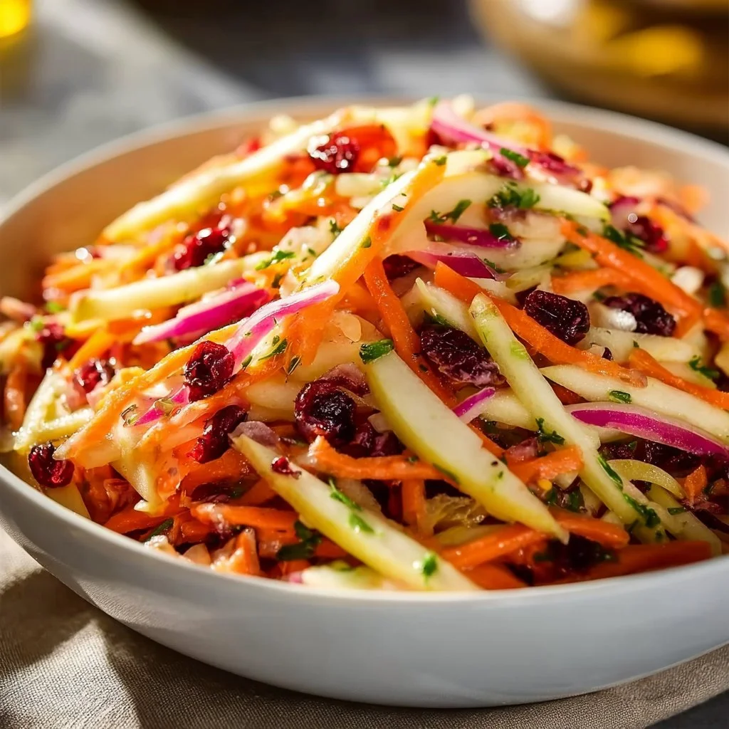 Refreshing Apple Cranberry Carrot Salad