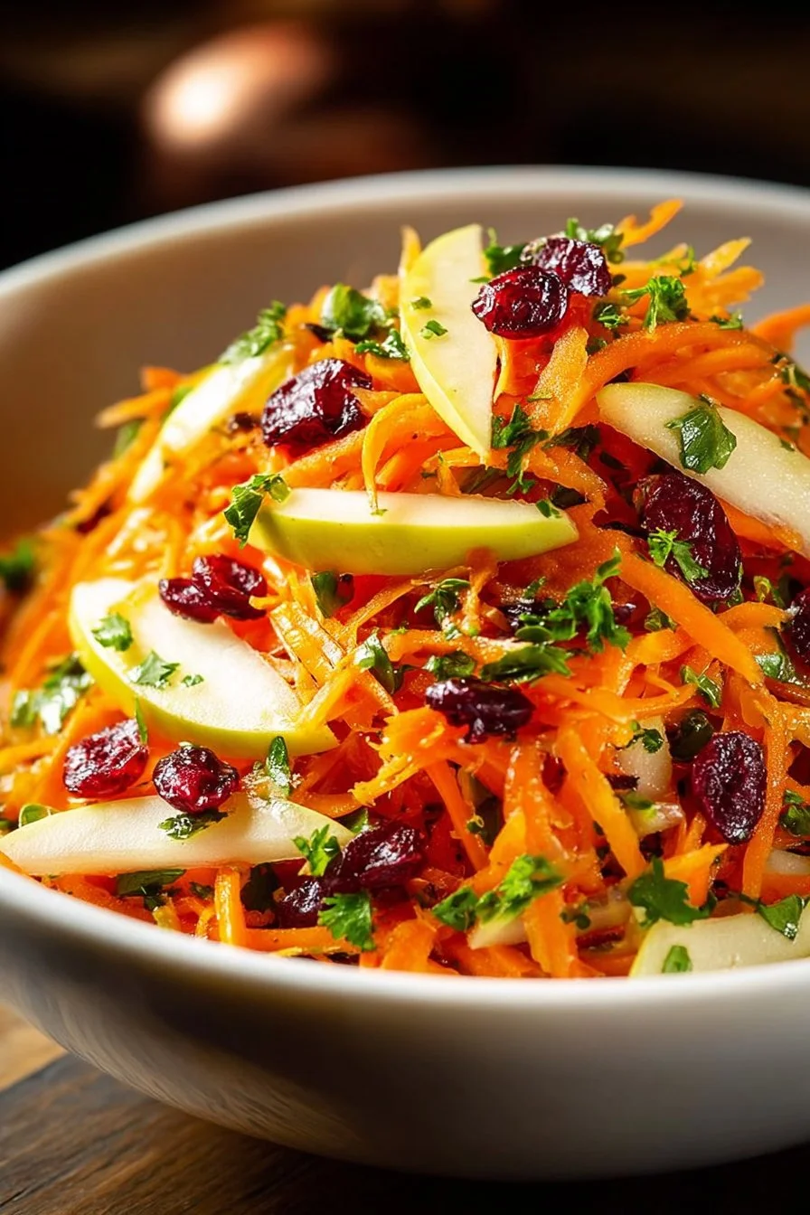 Refreshing Apple Cranberry Carrot Salad