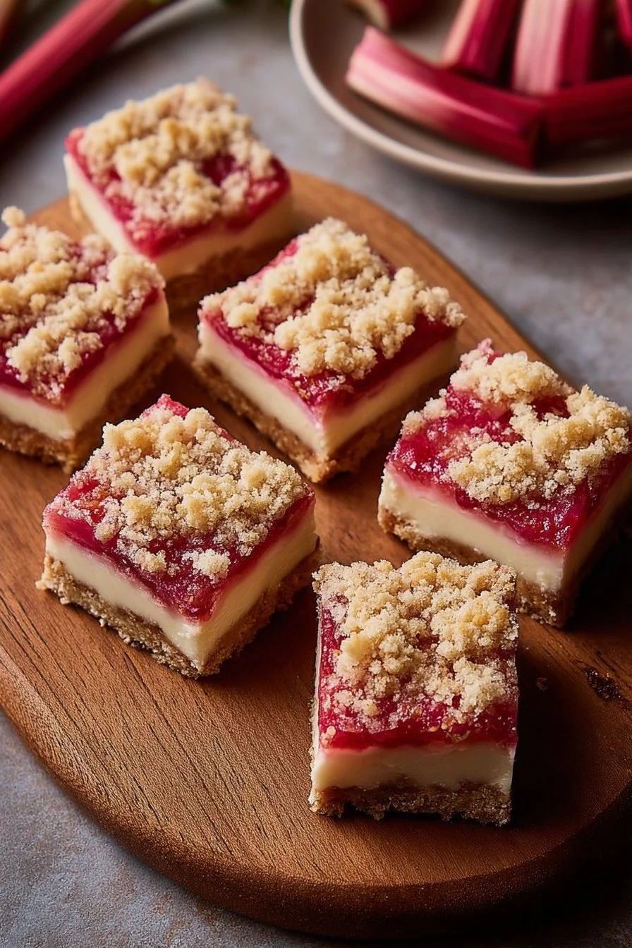 Rhubarb Cream Cheese Bars