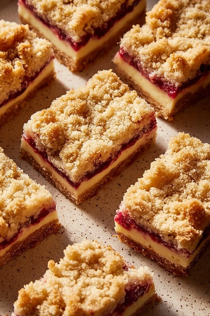 Rhubarb Custard Bars