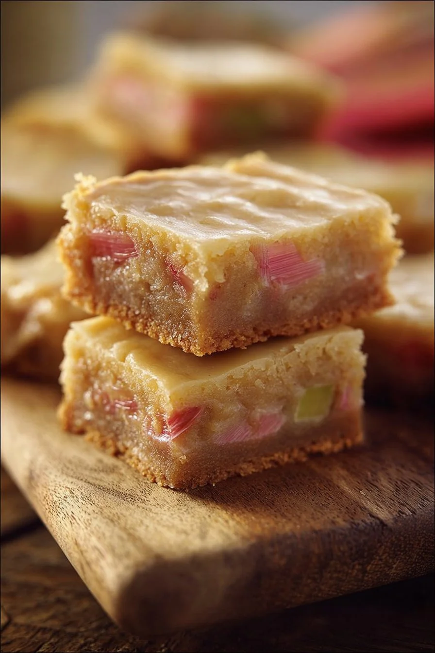 Rhubarb Custard Bars