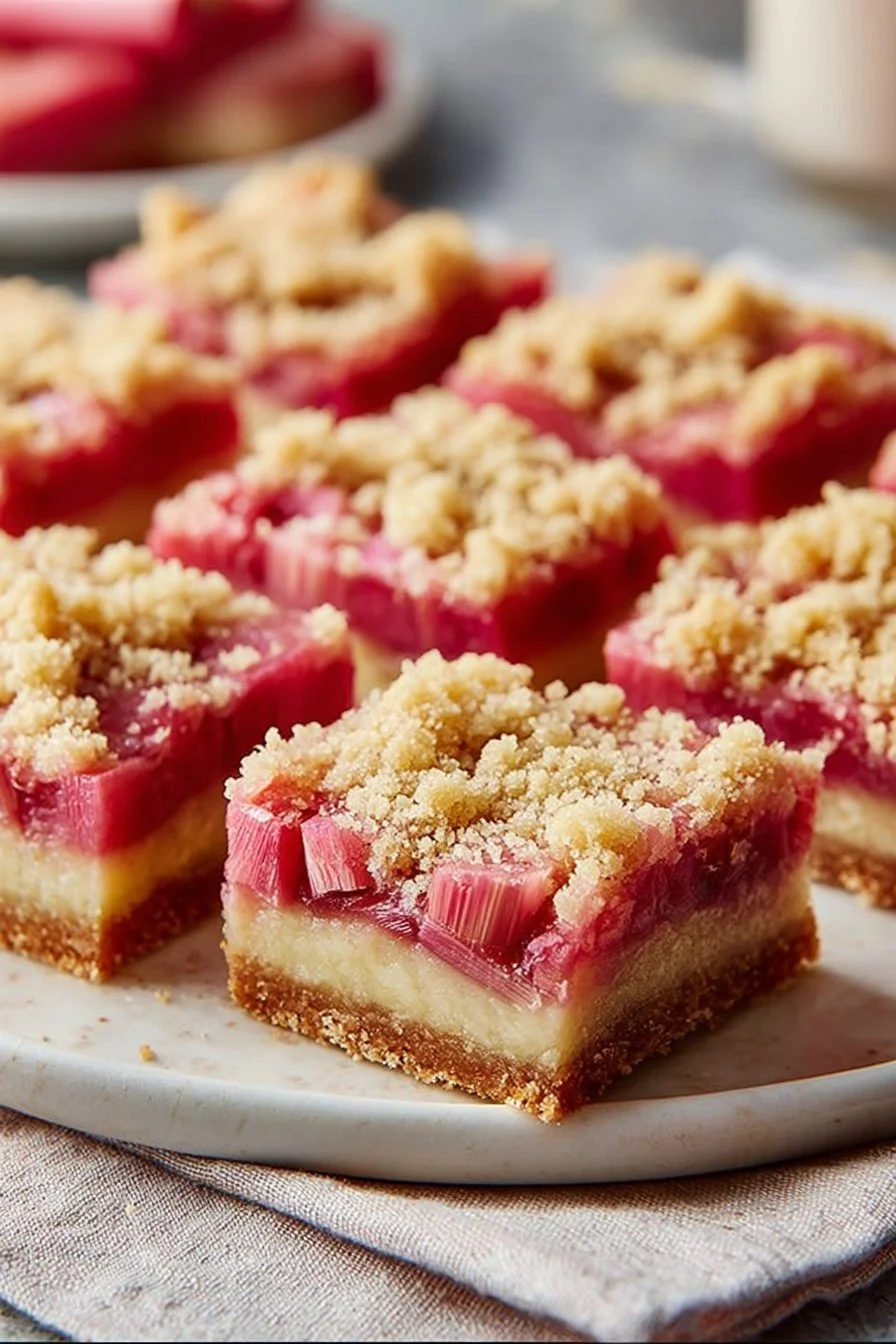 Rhubarb Custard Bars