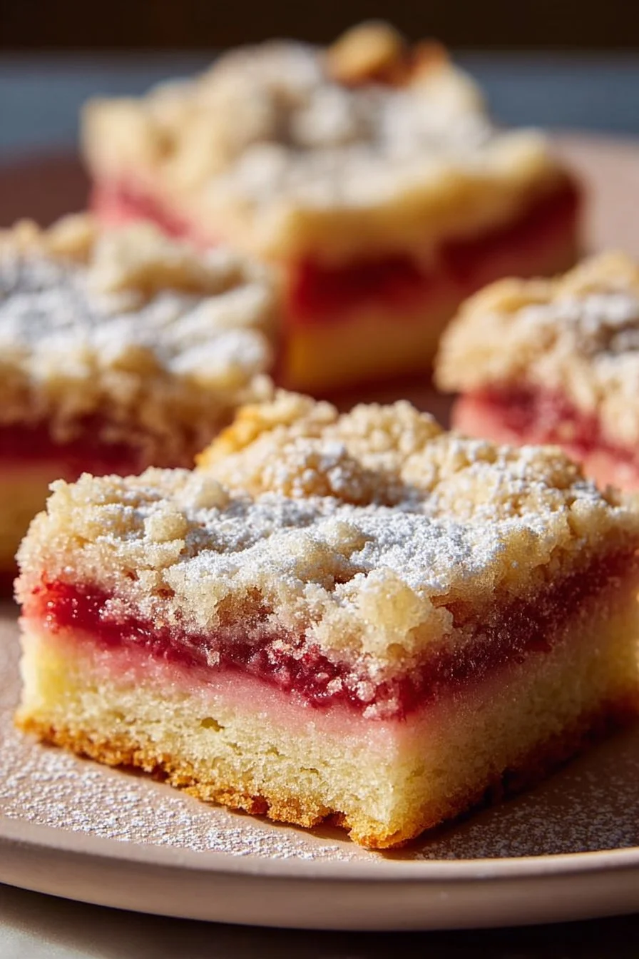 Rhubarb Dream Bars