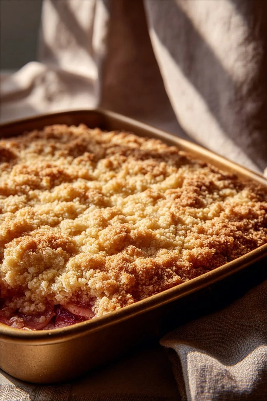 Rhubarb Dump Cake