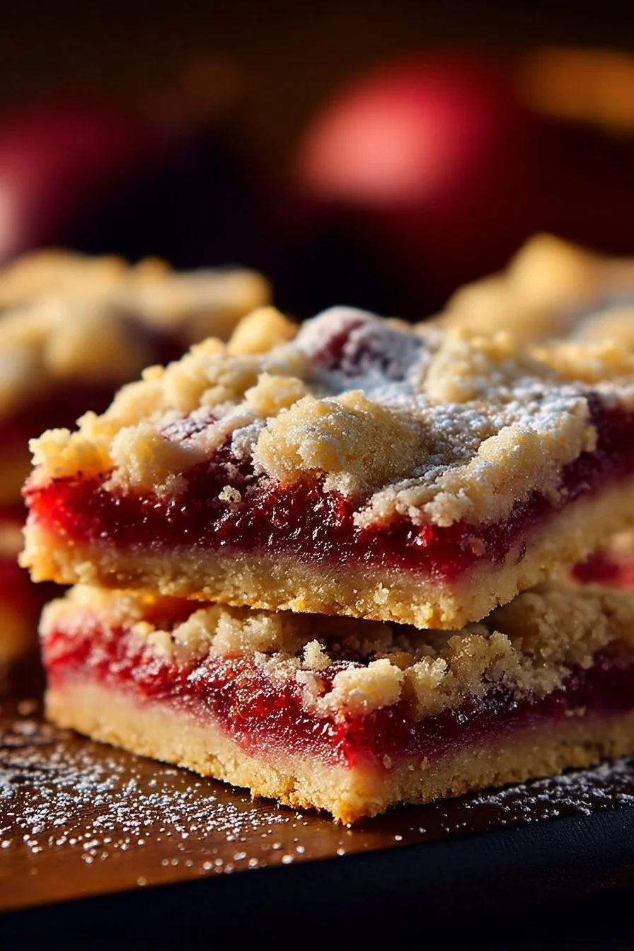 Rhubarb Shortbread Bars
