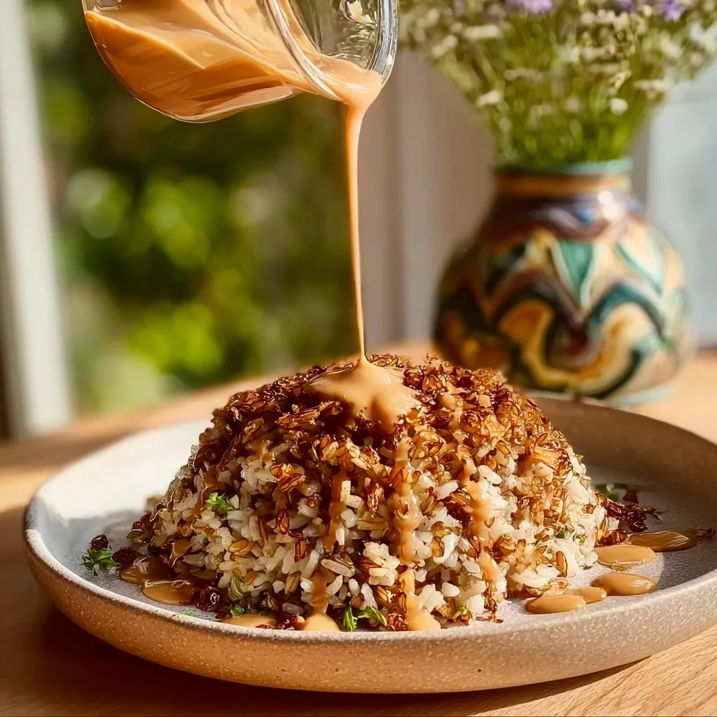 Satay Crispy Rice Salad