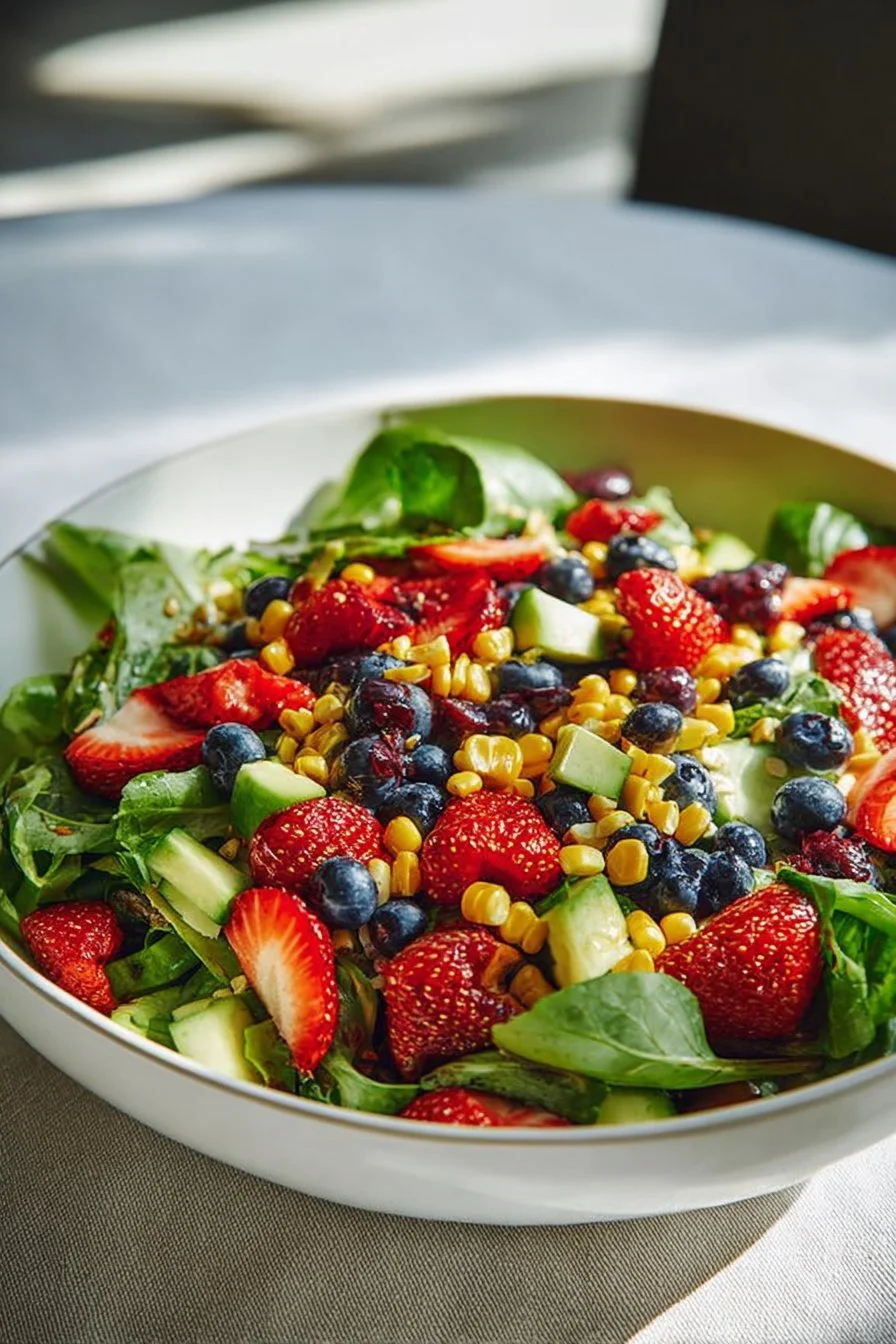 Strawberry Avocado Corn Salad