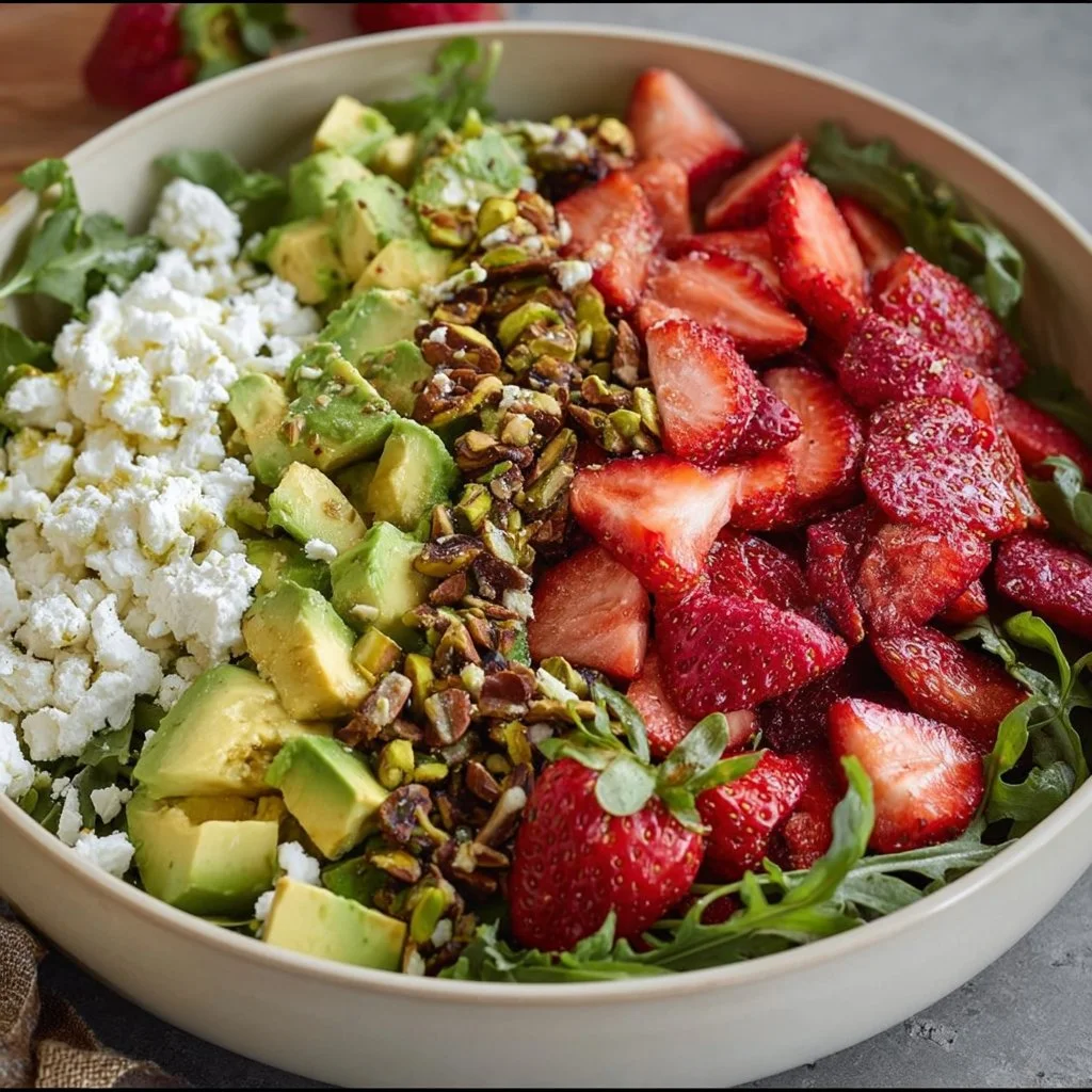 Strawberry Crunch Salad with Champagne Vinaigrette