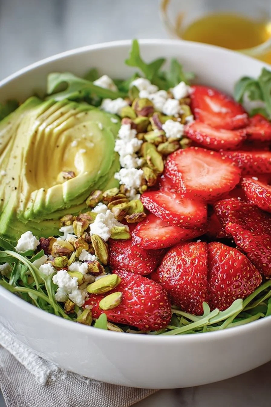 Strawberry Crunch Salad with Champagne Vinaigrette