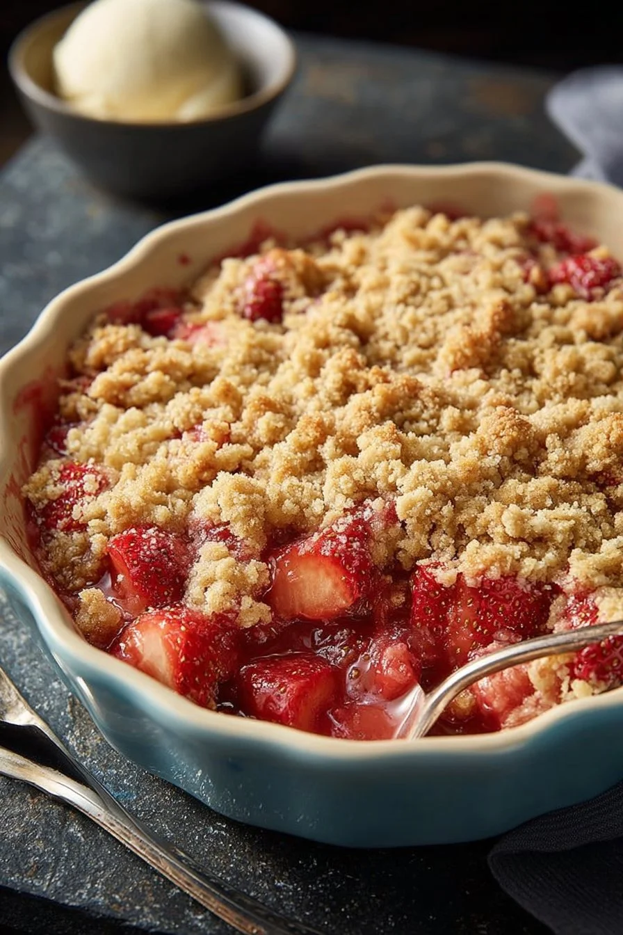 The Best Strawberry Rhubarb Crisp