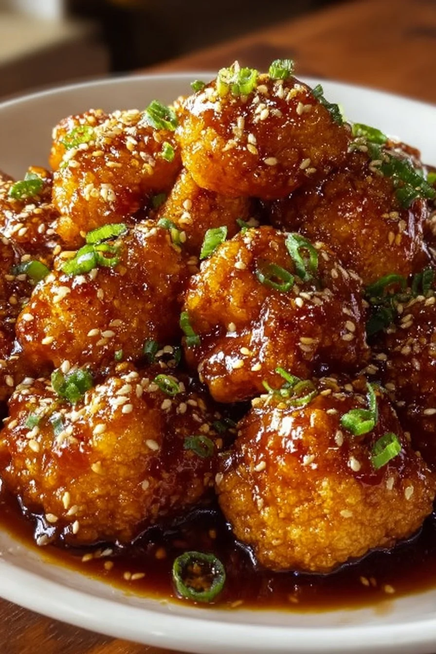 Amazing Sticky Honey Garlic Cauliflower in 5 Steps