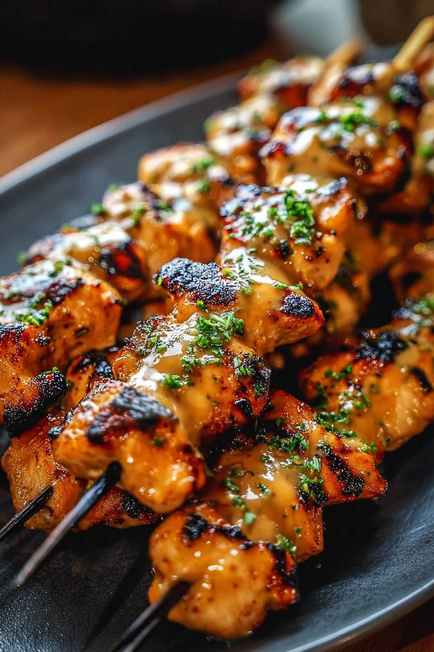 Bang Bang Chicken Skewers