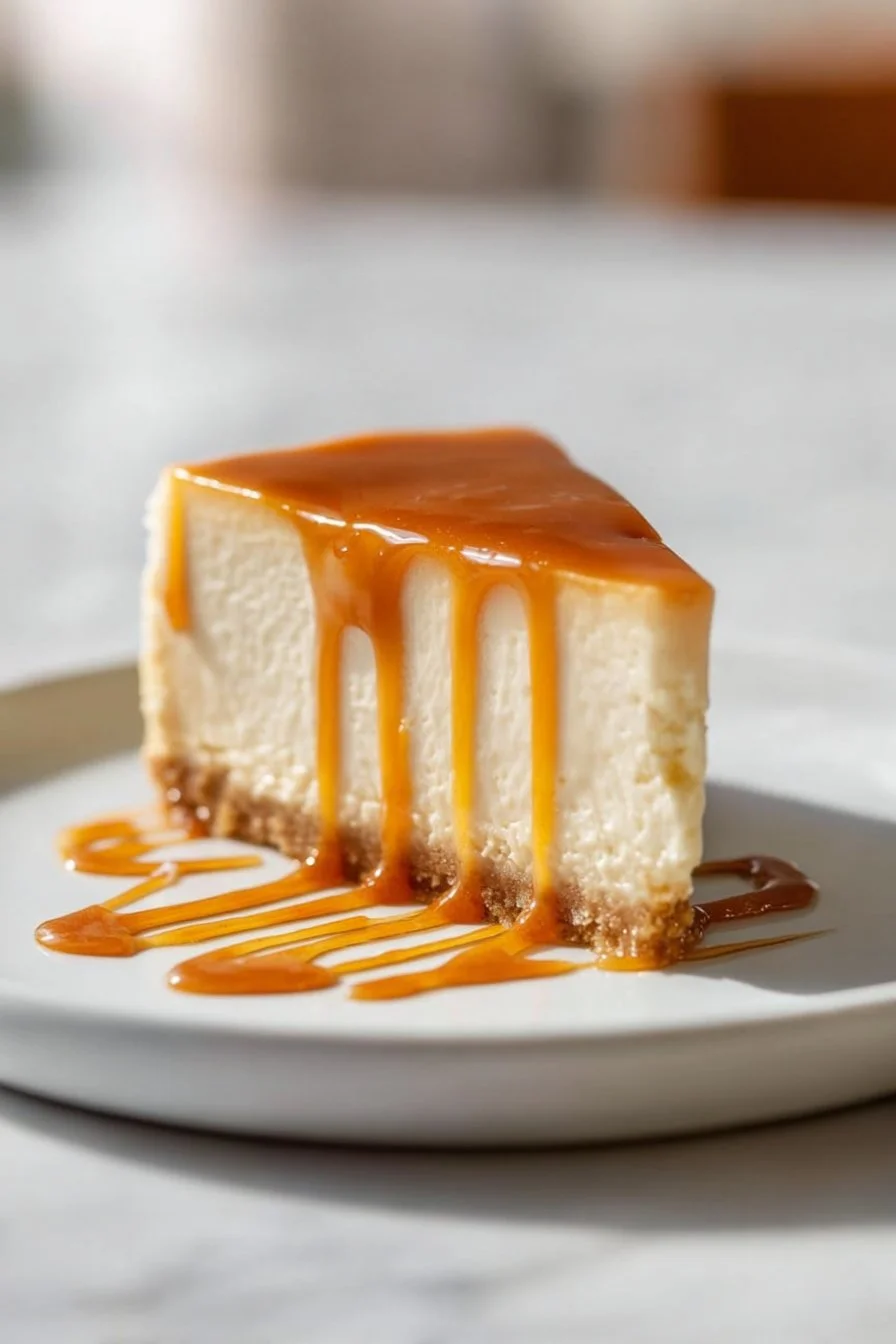 Caramel Drip Cheesecake